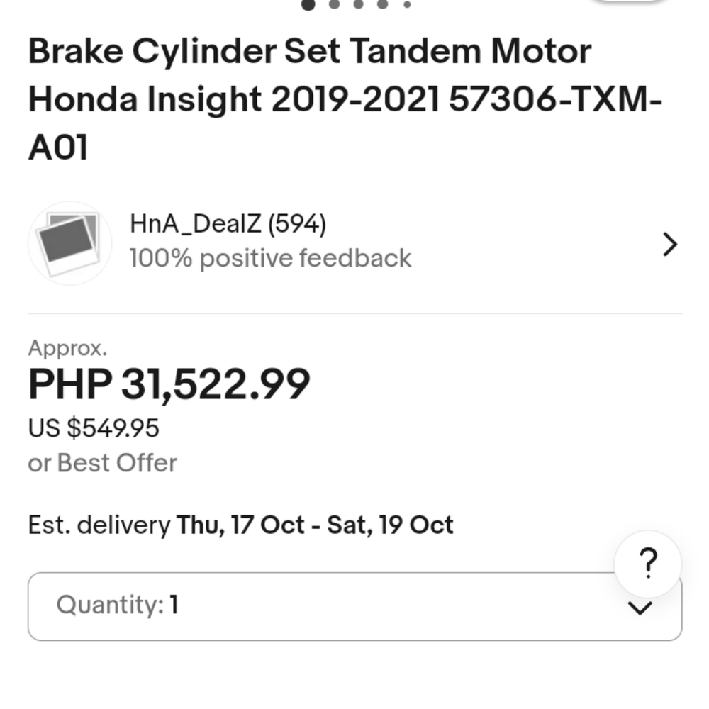Honda Brake Cylinder